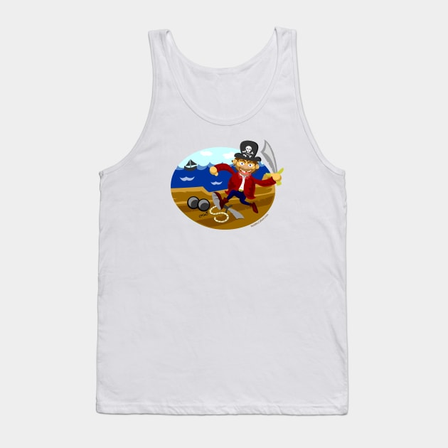 Pirate Arr Tank Top by dinoneill